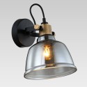 Gilt retro Lampenschirm Rauchglas - Linz