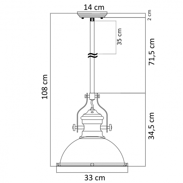 gleichmäßiges Licht Suspension - Neris