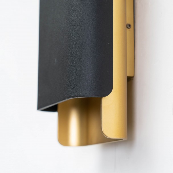 Schwarz und Gold Wand Appllique - Manduria