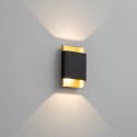 Schwarz und Gold Wandleuchte Zimmer - Manduria