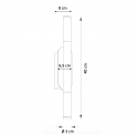 Goldene LED-Wandleuchte