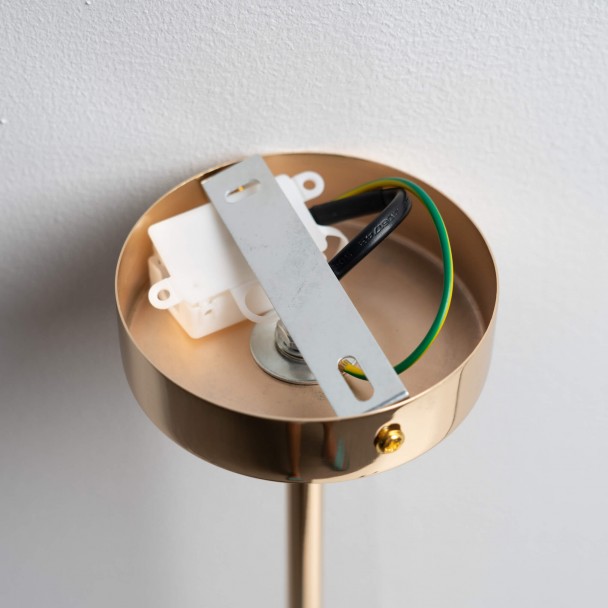 Hübsche goldene Hängeleuchte G9