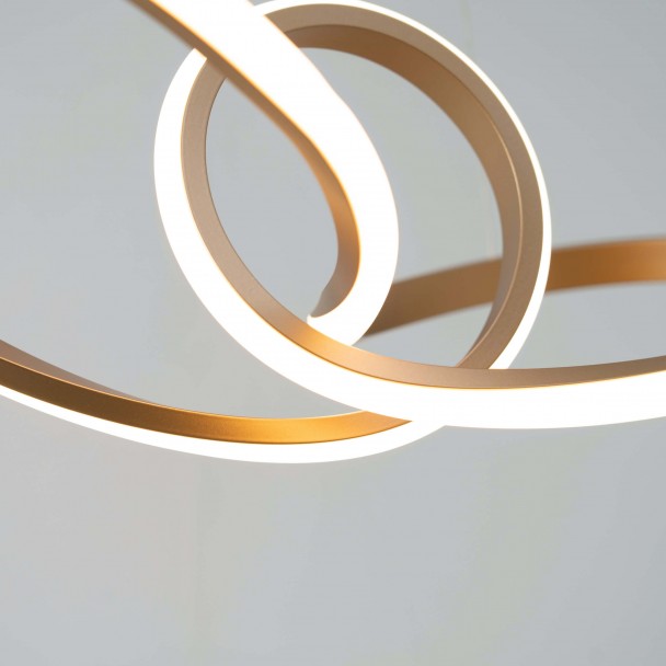 Goldene Design-Hängeleuchte LED