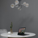 Design-Leuchte aus strukturiertem Glas