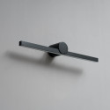 Langgestreckte Wandleuchte mit integrierten LEDs