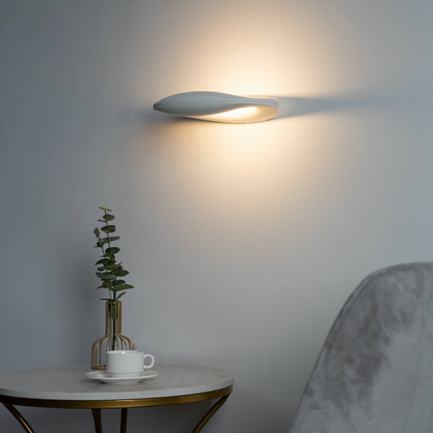 Halbrunde LED-Wandleuchte