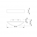 Trendige LED-Wandleuchte