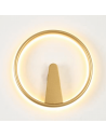 Minimalistische LED-Wandleuchte Kreis gold - Scott