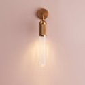 Glitzernde goldene Wandleuchte