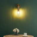 Wandleuchte aus Metall und Glas