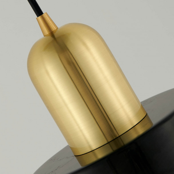 Kleine schwarze Hängeleuchte langes Kabel