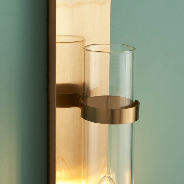 Wandleuchte aus Glas Glühbirne E14