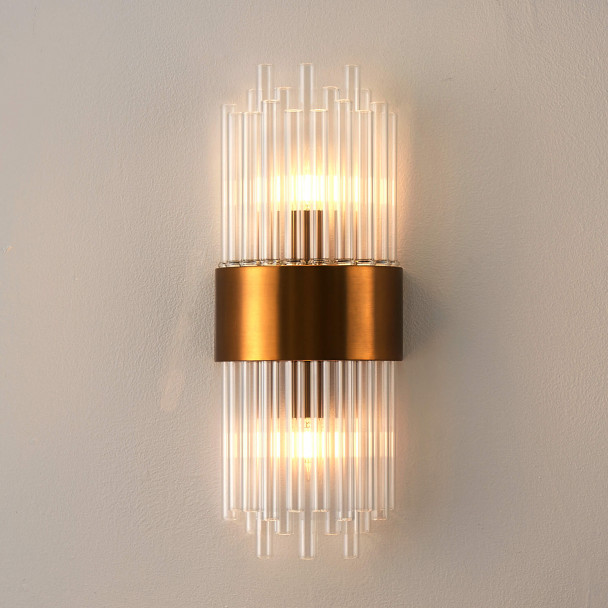 Goldene Wandleuchte