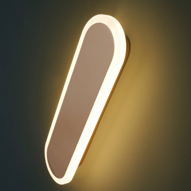 Goldene LED-Wandleuchte