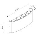 Led-Wandleuchte - Prisma