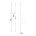 Goldene LED-Wandleuchte - Natys