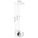 Hängeleuchte Glocke aus Glas - Vela