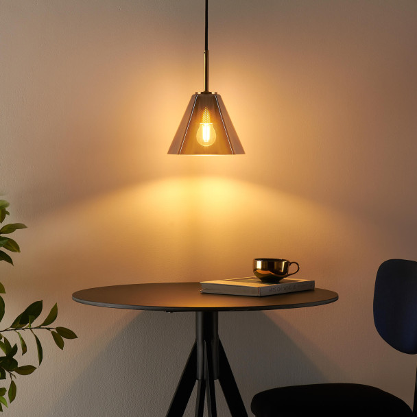 Moderne Hängeleuchte aus Metall und Glas - Soliria
