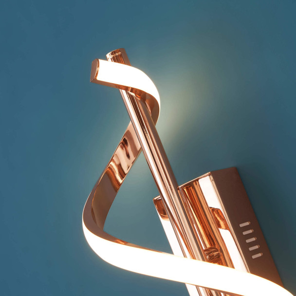 Wandleuchte kleine goldene Spirale - Simaria