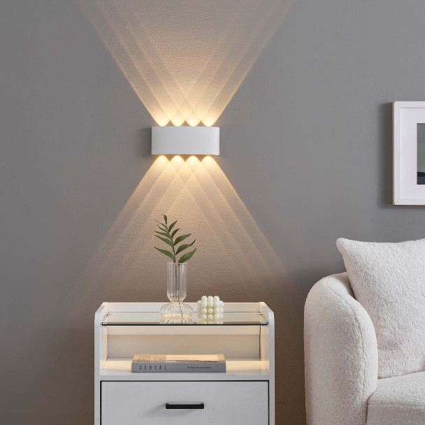 Led-Wandleuchte warmweiß - Prisma