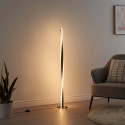 Schwarze gedrehte LED Stehlampe dimmbar - Mazen
