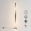 Schwarze gedrehte LED Stehlampe dimmbar - Mazen