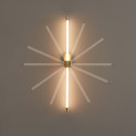 Leuchtende Neonröhre an der Wand - Natys