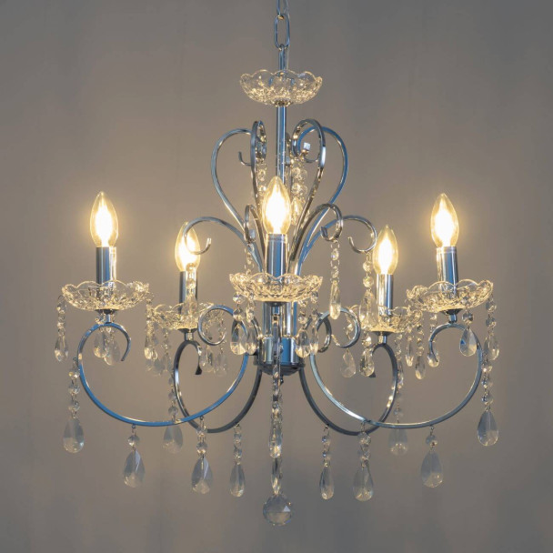 Kronleuchter Kristall Silber - Pavia
