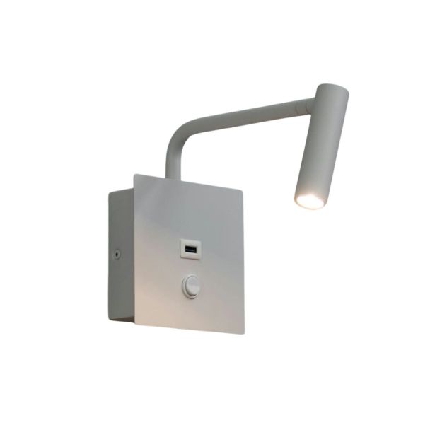 Praktische und moderne LED-Leselampe und integrierter USB-Anschluss - Miami