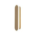 Minimalistische, längliche Wandleuchte in Gold - Delia