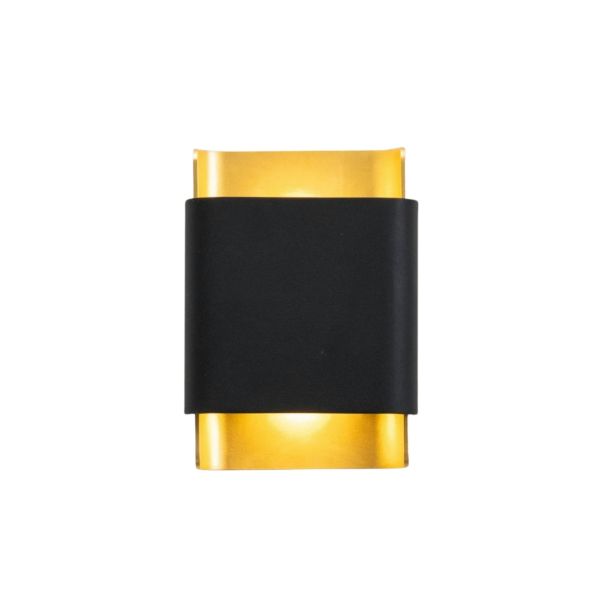 Wandleuchte Design in schwarz und gold - Manduria