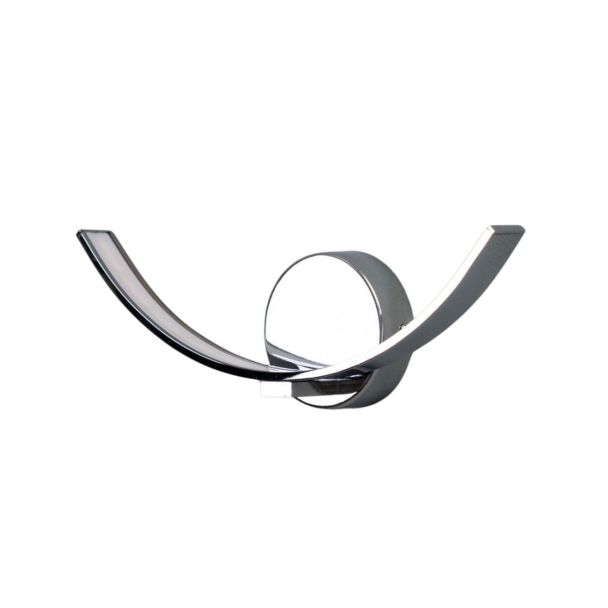 Wandleuchte - LED design Chrome Halbkreis (5W)