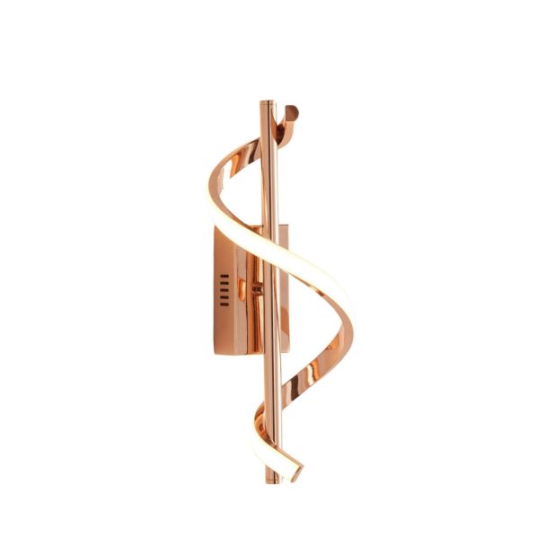 Funkelnde goldene LED Wandleuchte mit gedrehtem Muster -Simaria