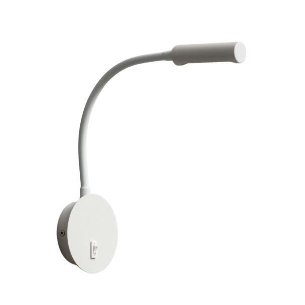 Weiße verstellbare LED-Leselampe - Norma