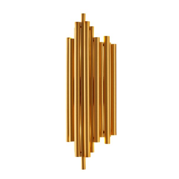 Goldene Aluminium Wandleuchte -Rosela