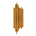 Goldene Aluminium Wandleuchte -Rosela