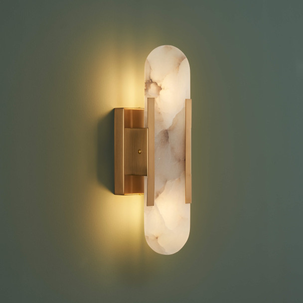 Wandleuchte Gold doppelte Lichtquelle - Enola