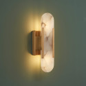 Wandleuchte Gold doppelte Lichtquelle - Enola