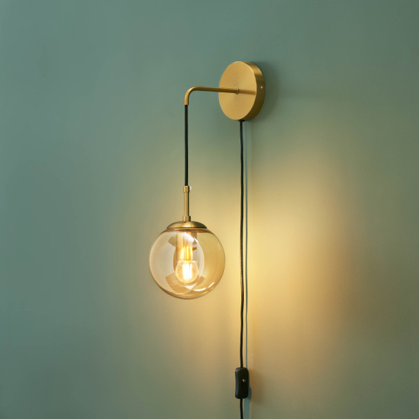 Goldene Wandhalterung matte Oberfläche - Robyn