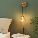 Designer Wandleuchte Metall und Glas - Robyn