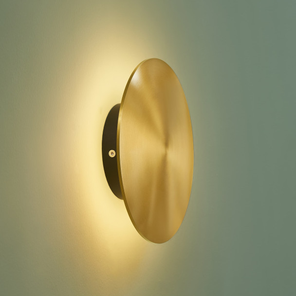 Runde goldene Wandleuchte - Dorenis