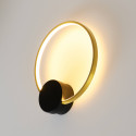 Moderne goldene runde LED-Wandleuchte - Alisa