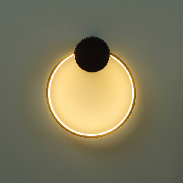 Elegante goldene runde LED-Wandleuchte - Alisa