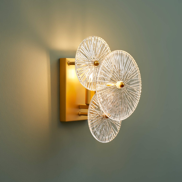 Goldene Wandleuchte moderner Stil - Emilia