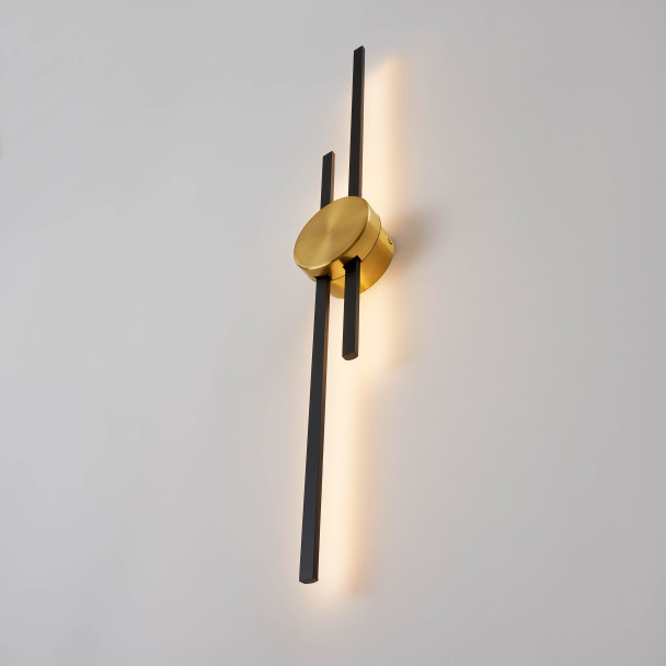 Gebürstete goldene LED-Wandleuchte - Pia