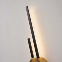 Moderne lineare goldene LED-Wandleuchte - Pia