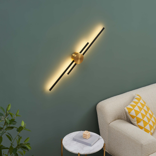 Elegante goldene LED-Wandbeleuchtungseffekt - Pia