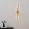 Edle schwarze und goldene LED-Wandleuchte - Pia