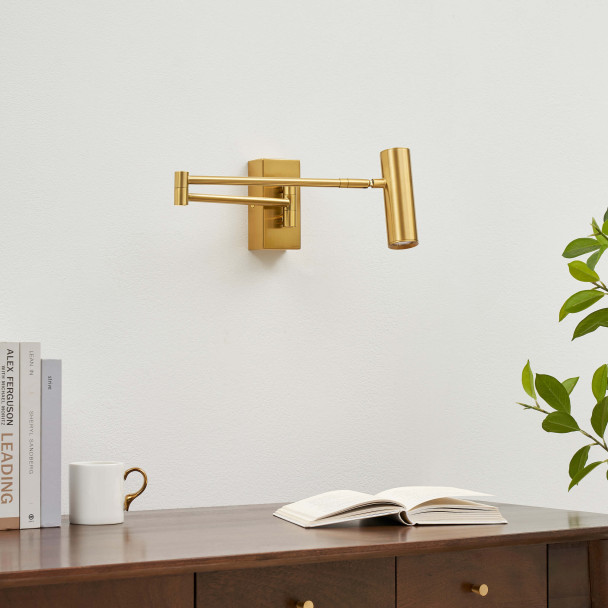 Goldene LED-Wandbeleuchtung gemütliche Atmosphäre - Rimio