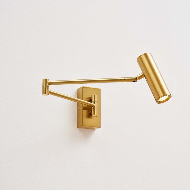 Neigbare goldene LED-Leselampe - Rimio